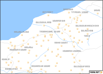 map of Douar Ouled Bou Ziane